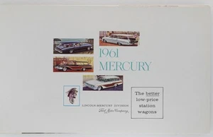 Mercury Station Wagons 1961 nuevo folleto de ventas de concesionarios Colony Park Commuter - Imagen 1 de 5