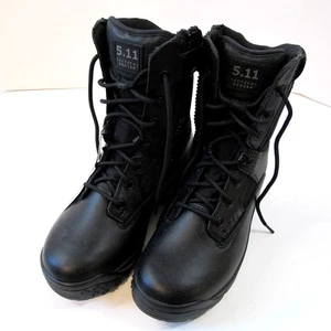 511 Tactical Combat Boots Black Atac 8" Side Zip Women's Size 7 New With Tags - Picture 1 of 12
