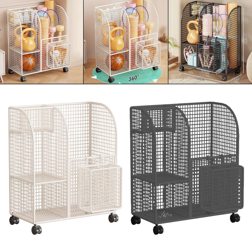 Organizer, , Weight Rack, Multifunctional Home Gym Storage with Wheels. - Image 1 of 1