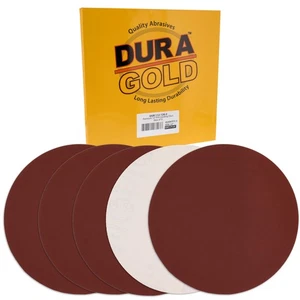 10 Each 12" 120 Grit PSA Sanding Discs, Aluminum Oxide Sandpaper, Drywall, Floor - Picture 1 of 5