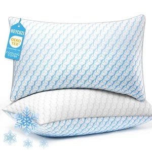 Cooling Bed Pillows Queen Size - Premium Down Alternative Pillows Set of 2 fo... - Picture 1 of 8