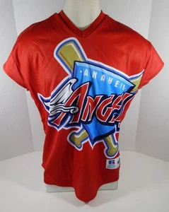 Rare 1999 Anaheim Angels Authentic Red Jersey Turn Ahead The Clock 48 Russell - Picture 1 of 6