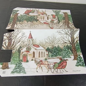 Susan Winget Mailbox Wrap Post Letter Box Cover Magnet STUDIO M Winter Snow USA - Picture 1 of 9