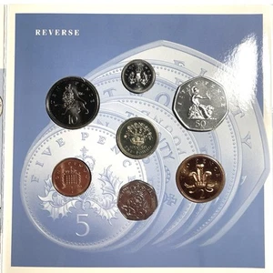 Royal Mint Großbritannien 1991 Stempelglanz Kursmünzensatz England komplett in Hülle - Bild 1 von 13