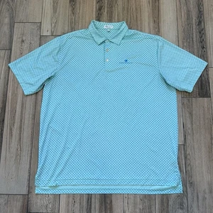 Peter Millar Summer Comfort Teal Skulls Polo Shirt XXL/2XL Peninsula Golf Club - Picture 1 of 9