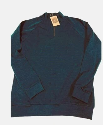 $260 We Norwegians Tind Merino Wool NWT 1/2 Zip Sweater Size S,L,XL Teal Blue - Image 1 of 4