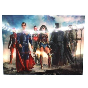 Justice League 3D Lenticular Poster 12 x 16 Inches Rigid Print - Picture 1 of 1