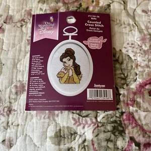Disney Belle Counted Cross Stitch Kit. Beauty and the Beast. Frame. #1134-56 - Picture 1 of 2