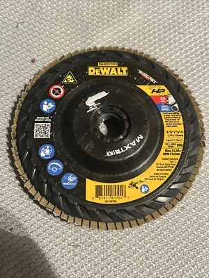 DeWalt MaxTrim Trimmable Flap Disc Z80 T27 Zirconia 4-1/2" DWA8358HTR Brand New - Image 1 of 2