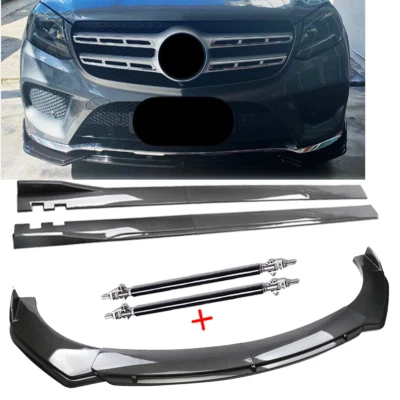 Front Lip Chin Bumper Spoiler Carbon Fiber For Mercedes-Benz GLS450 GLS500 Foto 1 de 4