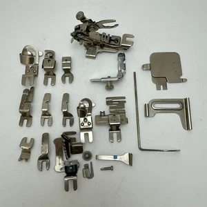 Vintage Greist Sewing Machine Attachments 5 Stitch Ruffler Hemmers Binder Tucker - Picture 1 of 10