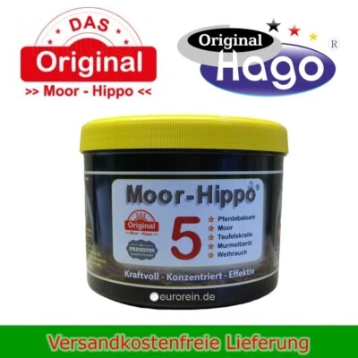 Hago Moor-Hippo 5 Balsam 500ml Pferdebalsam Weihrauch Murmeltieröl Teufelskralle