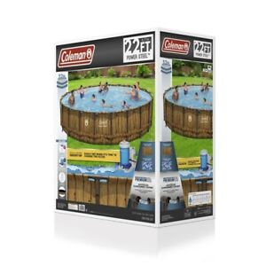 *NEW* - Coleman 22 ft x 52 in Power Steel Above Ground Pool Set *FREE/FAST SHIP*