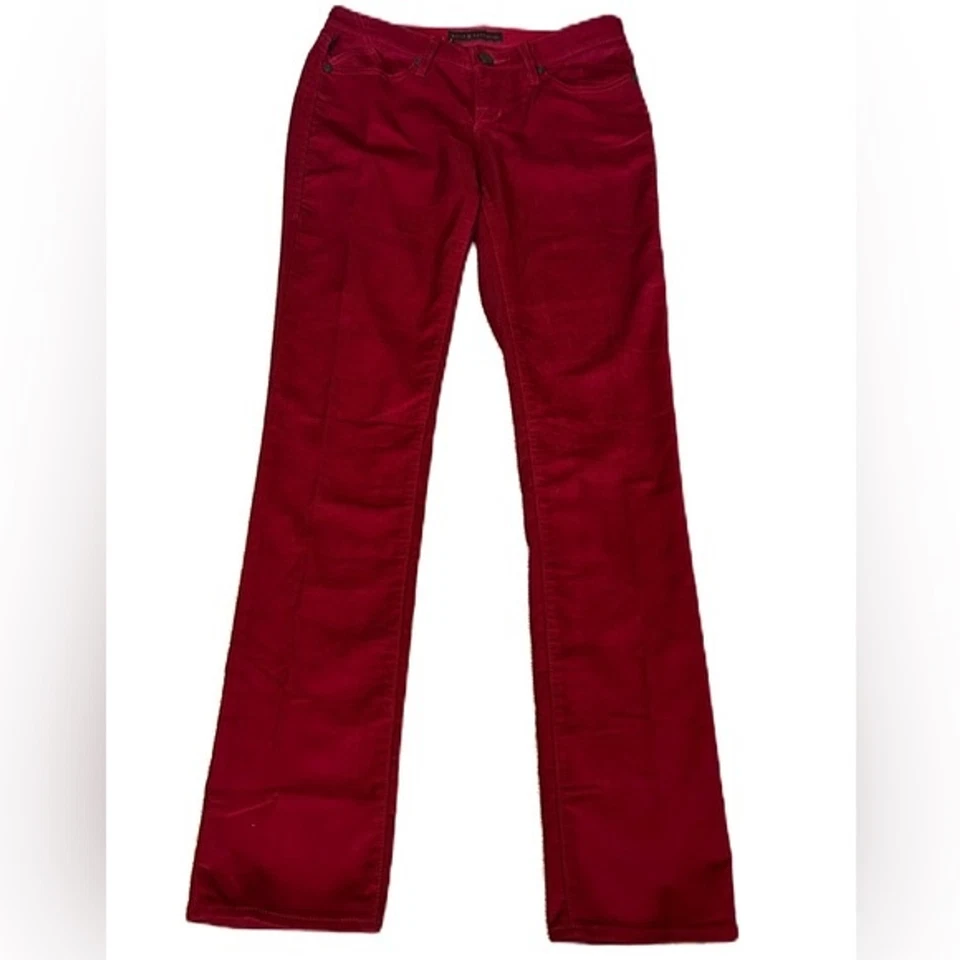 Pantalón Rock & Republic Berlín Rojo Ajustado Pana Talla 8 Foto 1 de 4