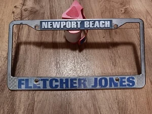 Fletcher Jones Mercedes, Newport Beach CA, Car Dealer Metal License Plate Frame - Picture 1 of 3