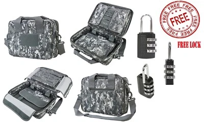 NcStar VISM Padded Double Pistol Range Bag w/Double Stack Magazine Pouches - Image 1 of 4