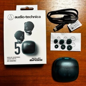 Audio-Technica ATH-CKS50TW2 Wireless Earbuds Bluetooth earphone Used - Picture 1 of 5