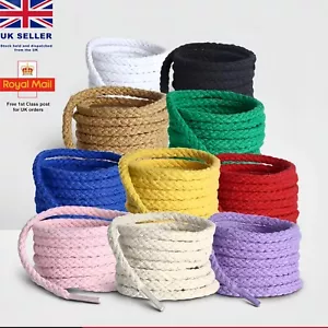 7MM Cactus Jack Braided Shoelaces 140/160CM 21 Colors Trainers NIKE UK Dispatch - Picture 1 of 25