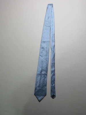 Nautica Light Blue White Floral Pattern Design Silk Neck Tie Men's One Size - Image 1 of 4