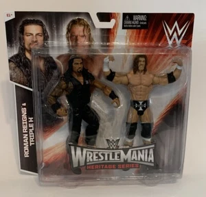 WWE Roman Reigns Triple H Wrestlemania Heritage Battle Pack Wrestling Figures - Picture 1 of 11