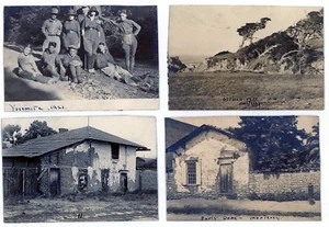 Yosemite Park Rangers 1921 Straußenbaum Monterey ca. Adobe Haus Echtfoto Post - Bild 1 von 2