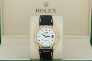 Rolex 6605 Vintage Datejust Bubbleback 18kt YG Circa 1957 Officially Certified - Picture 1 of 13