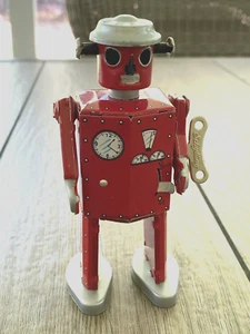 SCHYLLING Tin Robot Vintage ATOMIC MAN (Works - See Video in Listing)+FAST SHIP! - Picture 1 of 10