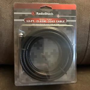NEW RadioShack 12 Foot RG-6/U 75-Ohm Coax Cable 1500017 - Picture 1 of 3