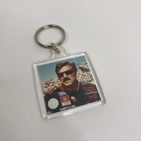 Dale Jarrett #88 Ford Quality Care NASCAR Photo Key Chain Cover