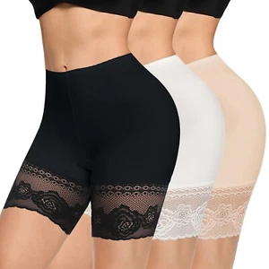 Women Slip Shorts for Under Dresses Anti Chafing Underwear Safety Panty Boyshort - Picture 1 of 22