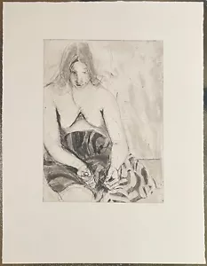 Karin Witte, Weiblicher Akt, Radierung, 1973, handsigniert und nummeriert 48/80 - Bild 1 von 1