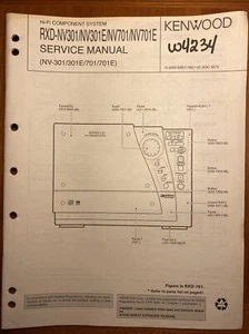 KENWOOD RXD-NV301 STEREO ORIGINAL SERVICE REPAIR MANUAL - Picture 1 of 1