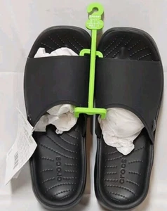 Sandalia Crocs Skyline Plataforma Deslizable Negra Para Mujer Talla 5 NUEVA CON ETIQUETAS SIN Caja Playa Informal - Imagen 1 de 9