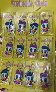 New 24 pcs Cartoon Duck 3D Silica gel Keychain Backpack Pendant D59 - Picture 1 of 1