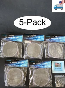 5-pack: NEW Lamptron Clear 92mm Mesh UV Sensitive Fan Filter Frame w/ Screws - Picture 1 of 14