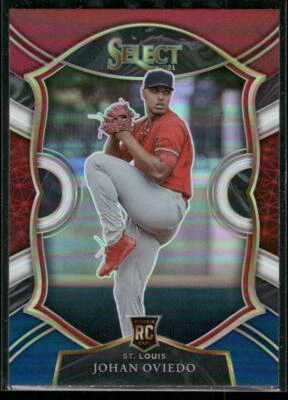 #41 Johan Oviedo 2021 Panini Select Rookie Tri-Color Prizm - Image 1 of 2