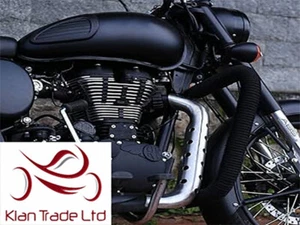 EXHAUST HEAT PIPE SHIELD PROTUCTER FOR  ENFIELD ALL BS4 MODEL STAINLESS STE - Picture 1 of 3