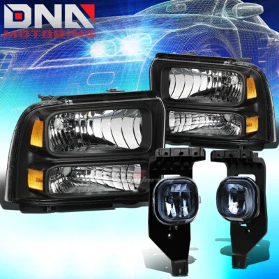 PARA 05-07 SUPERDUTY FARO ÁMBAR NEGRO + LÁMPARA LATERAL DE ESQUINA + LUZ ANTINIEBLA OE AHUMADA Foto 1 de 4