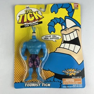 1995 Bandai "Tourist Tick" Tick Talker Actionfigur Fox Vintage Neu auf Karte - Bild 1 von 4