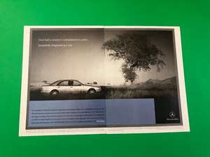 1999 MERCEDES BENZ E CLASS ORIGINAL VINTAGE PRINT AD ADVERTISEMENT 2 PAGE - Picture 1 of 1
