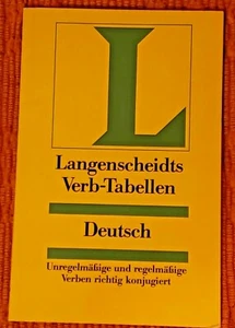1975 German Langenscheidts Verb-Tabellen Deutsch - Paperback Version - LIKE NEW - Picture 1 of 2