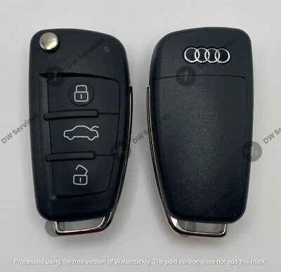 NEW! Audi keyless entry remote flip key fob IYZ 3314 / 4F0837220 N AG / 8E Chip - Image 1 of 4