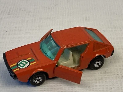 Vintage 1974 Matchbox Lesney Superfast No. 62 Red Renault 17 TL Racing GUC - Image 1 of 4