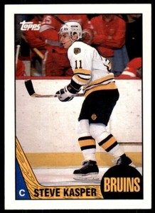 1987-88 Topps Steve Kasper . Boston Bruins #162