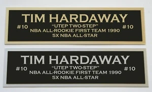 Tim Hardaway Typenschild für signiertes handsigniertes Basketball Foto Trikot oder Etui  - Bild 1 von 2