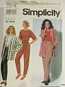 Simplicity Pattern 7579 Größen PT - XL Easy Misses Pants Top Loose Jacket Uncut - Bild 1 von 2