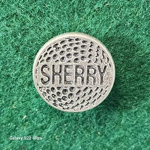 Personalized Metal Golf Ball Marker for Sherry - Picture 1 of 1
