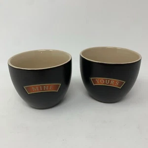 Bailey's Irish Cream -Set of  2 Yours & Mine Expresso Coffee Cups Mugs - Picture 1 of 3