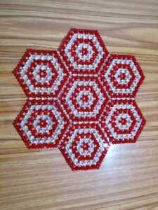 Beaded Placemat & Coasters For Dining Table Christmas Wedding Valentine Day 
