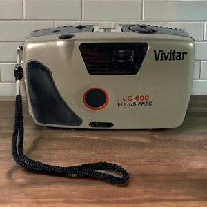 Cámara Vivitar 35 mm LC600 sin enfoque con correa de muñeca sin probar como está - Imagen 1 de 9